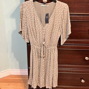 Green Floral dress- Abercrombie size medium tall